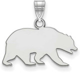 Image of 14K White Gold University of California Berkeley Small Pendant LogoArt 4W025UCB