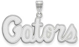 Image of 14K White Gold University of Florida Medium Pendant by LogoArt (4W045UFL)