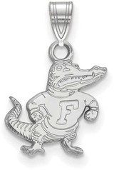 Image of 14K White Gold University of Florida Small Pendant by LogoArt (4W070UFL)