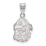 14K White Gold University of Georgia Medium Pendant by LogoArt (4W045UGA)