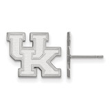14K White Gold University of Kentucky Small Post Earrings by LogoArt (4W009UK)