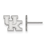 14K White Gold University of Kentucky X-Small Post Earrings by LogoArt (4W008UK)