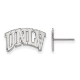 14K White Gold University of Nevada Las Vegas Small Post Earrings by LogoArt