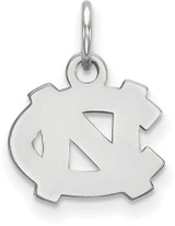 Image of 14K White Gold University of North Carolina X-Small Pendant by LogoArt 4W001UNC