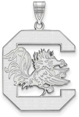 Image of 14K White Gold University of South Carolina XL Pendant by LogoArt