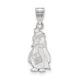 Image of 14K White Gold Youngstown State University Large Pendant by LogoArt (4W006YSU)