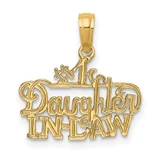 Image of 14K Yellow Gold #1 Daughter-In-Law Pendant