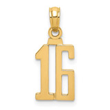 Image of 14K Yellow Gold 16 Block Style Pendant