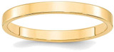 Image of 14K Yellow Gold 2.5mm Lightweight Flat Band Ring