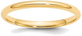 Image of 14K Yellow Gold 2mm Lightweight Comfort Fit Band Ring