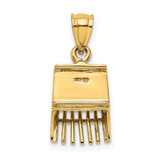 Image of 14K Yellow Gold 3D Cranberry Scoop Pendant