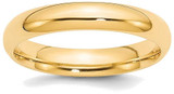 Image of 14K Yellow Gold 4mm Comfort-Fit Band Ring