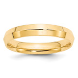 Image of 14K Yellow Gold 4mm Knife Edge Comfort Fit Band Ring