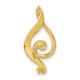 Image of 14K Yellow Gold 5.5mm White Round Freshwater Cultured Pearl AA Diamond Pendant