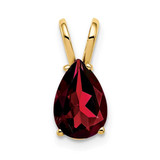Image of 14K Yellow Gold 9x6mm Pear Garnet Pendant
