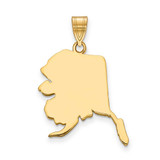 Image of 14K Yellow Gold AK State Pendant