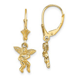 Image of 28.5mm 14K Yellow Gold Angel Leverback Earrings TF1779