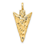 Image of 14K Yellow Gold Arrow Head Charm