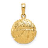 Image of 14K Yellow Gold Basketball Pendant C3773