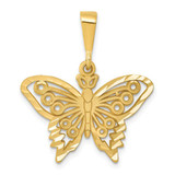 Image of 14K Yellow Gold Butterfly Pendant C1849