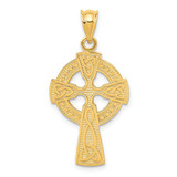 Image of 14K Yellow Gold Celtic Cross Pendant C1942