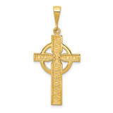 Image of 14K Yellow Gold Celtic Cross Pendant C773