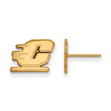 14K Yellow Gold Central Michigan University X-Small Post Earrings by LogoArt