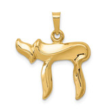 Image of 14K Yellow Gold Chai Pendant XR420