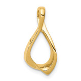 Image of 14K Yellow Gold Chain Slide Omega Slide Pendant