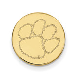 14K Yellow Gold Clemson University Lapel Pin by LogoArt