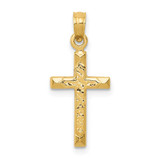 Image of 14K Yellow Gold Cross Pendant C4227