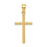 Image of 14K Yellow Gold Cross Pendant K4987