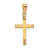 Image of 14K Yellow Gold Cross Pendant XR133
