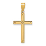 Image of 14K Yellow Gold Cross Pendant XR545