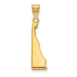 Image of 14K Yellow Gold DE State Pendant