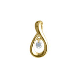 Image of 14K Yellow Gold Diamond Dashing Diamonds Pendant (Chain NOT included) (CM-P8898)