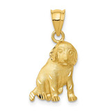 Image of 14K Yellow Gold Dog Pendant C43