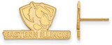 Image of 14K Yellow Gold Eastern Illinois University Small Post Earrings by LogoArt