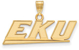Image of 14K Yellow Gold Eastern Kentucky University Small Pendant by LogoArt
