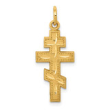 Image of 14K Yellow Gold Eastern Orthodox Cross Charm C775