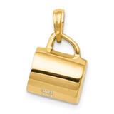 Image of 14K Yellow Gold Enameled Coffee Cup Pendant