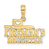 Image of 14K Yellow Gold Firemans Daughter Pendant