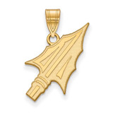 Image of 14K Yellow Gold Florida State University Large Pendant by LogoArt (4Y073FSU)