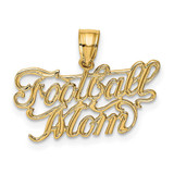 Image of 14K Yellow Gold Football Mom Pendant