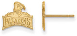 Image of 14K Yellow Gold Furman University X-Small Post Earrings by LogoArt (4Y020FUU)