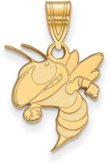 Image of 14K Yellow Gold Georgia Institute of Technology Medium Pendant LogoArt (4Y043GT)