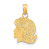 Image of 14K Yellow Gold Girl Pendant K4751