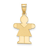 Image of 14K Yellow Gold Girl Pendant XK115