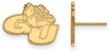 Image of 14K Yellow Gold Gonzaga University Small Post Earrings by LogoArt