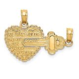 Image of 14K Yellow Gold Heart Pendant M199